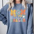 Mom Of The Birthday Baller Groovy Baseball Mom Comfort Colors Sweatshirt Denim Mom Of The Birthday Baller Groovy Baseball Mom Comfort Colors Sweatshirt Denim