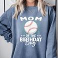 Mom Of The Birthday Boy Baseball Player Birthday Comfort Colors Sweatshirt Denim