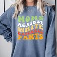 Moms Against Baseball Pants Retro Baseball Mom Comfort Colors Sweatshirt Denim