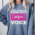 Mothers Don'T Make Me Use My Baseball Mom Voice Comfort Colors Sweatshirt Denim Mothers Don'T Make Me Use My Baseball Mom Voice Comfort Colors Sweatshirt Denim
