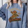 Nashville Gnawers Retro Minor League Baseball Comfort Colors Sweatshirt Denim