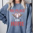 No Place Like Home Baseball Mom Kids Family Fun Comfort Colors Sweatshirt Denim No Place Like Home Baseball Mom Kids Family Fun Comfort Colors Sweatshirt Denim