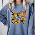 Pat's Pocket Pancakes Baseball Glove Stack Syrup Comfort Colors Sweatshirt Denim Pat's Pocket Pancakes Baseball Glove Stack Syrup Comfort Colors Sweatshirt Denim