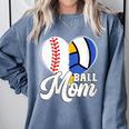 Proud Ball Mom Volleyball Baseball Mom Heart Comfort Colors Sweatshirt Denim Proud Ball Mom Volleyball Baseball Mom Heart Comfort Colors Sweatshirt Denim
