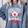 Proud Baseball Mom For Women Mom Baseball Mama Comfort Colors Sweatshirt Denim Proud Baseball Mom For Women Mom Baseball Mama Comfort Colors Sweatshirt Denim