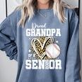 Proud Grandpa Of A 2026 Senior Baseball Graduation Leopard Comfort Colors Sweatshirt Denim