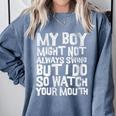 Proud Sassy Baseball Mom Comfort Colors Sweatshirt Denim Proud Sassy Baseball Mom Comfort Colors Sweatshirt Denim
