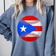 Puerto Rico Baseball Flag Boricua Beisbol Fan Gear Comfort Colors Sweatshirt Denim Puerto Rico Baseball Flag Boricua Beisbol Fan Gear Comfort Colors Sweatshirt Denim