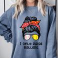 I Only Raise Ballers Softball Baseball Mom Comfort Colors Sweatshirt Denim I Only Raise Ballers Softball Baseball Mom Comfort Colors Sweatshirt Denim