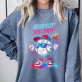 Respect The Drip Baseball Bat Sunglasses Mascot Comfort Colors Sweatshirt Denim Respect The Drip Baseball Bat Sunglasses Mascot Comfort Colors Sweatshirt Denim