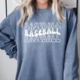 Retro Baseball Mama Groovy Baseball Mom Premium Comfort Colors Sweatshirt Denim Retro Baseball Mama Groovy Baseball Mom Premium Comfort Colors Sweatshirt Denim