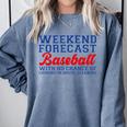 Retro Baseball Mom Mother's Day Weekend Forecast Baseball Comfort Colors Sweatshirt Denim Retro Baseball Mom Mother's Day Weekend Forecast Baseball Comfort Colors Sweatshirt Denim