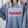 Retro Baseball Mom Mother's Day Weekend Forecast Baseball Premium Comfort Colors Sweatshirt Denim Retro Baseball Mom Mother's Day Weekend Forecast Baseball Premium Comfort Colors Sweatshirt Denim