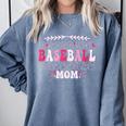 Retro Groovy Baseball Mom Proud Baseball Mom Comfort Colors Sweatshirt Denim Retro Groovy Baseball Mom Proud Baseball Mom Comfort Colors Sweatshirt Denim