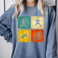 Retro Style Baseball Lover Playing Men Women Kids Baseball Comfort Colors Sweatshirt Denim Retro Style Baseball Lover Playing Men Women Kids Baseball Comfort Colors Sweatshirt Denim