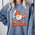 Retro Tis The Season Baseball Mom Baseball Lover Boys Kids Comfort Colors Sweatshirt Denim Retro Tis The Season Baseball Mom Baseball Lover Boys Kids Comfort Colors Sweatshirt Denim