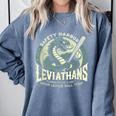 Safety Harbor Leviathans Retro Baseball Monster Comfort Colors Sweatshirt Denim Safety Harbor Leviathans Retro Baseball Monster Comfort Colors Sweatshirt Denim