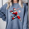 Santa Baseball Six Seven 6 7 Meme Christmas Men Boys Player Comfort Colors Sweatshirt Denim Santa Baseball Six Seven 6 7 Meme Christmas Men Boys Player Comfort Colors Sweatshirt Denim