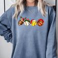 Santa Sports Boys Xmas Baseball Football Softball Basketball Comfort Colors Sweatshirt Denim Santa Sports Boys Xmas Baseball Football Softball Basketball Comfort Colors Sweatshirt Denim