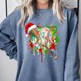 Santa Sports Ice Baseball Christmas Xmas Pajama Kid Men Boys Comfort Colors Sweatshirt Denim Santa Sports Ice Baseball Christmas Xmas Pajama Kid Men Boys Comfort Colors Sweatshirt Denim