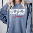Sarcastic Baseball Mom Mama Baseball Life Premium Comfort Colors Sweatshirt Denim