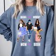 Sassy Baseball Mom Sassy Classy Elegant Comfort Colors Sweatshirt Denim