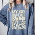 Sassy Baseball Mom Comfort Colors Sweatshirt Denim