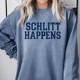 Schlitt Happens NY Bronx I Heart Baseball Apparel Comfort Colors Sweatshirt Denim