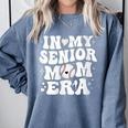 In My Senior Mom Era Class Of 2024 Groovy Baseball Mom Life Comfort Colors Sweatshirt Denim In My Senior Mom Era Class Of 2024 Groovy Baseball Mom Life Comfort Colors Sweatshirt Denim