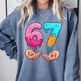Six Seven 6-7 Baseball Ice Cream Drip 67 Meme Hands Comfort Colors Sweatshirt Denim Six Seven 6-7 Baseball Ice Cream Drip 67 Meme Hands Comfort Colors Sweatshirt Denim