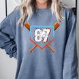 Six Seven 67 Baseball Birthday Boy Men Kids Boys Comfort Colors Sweatshirt Denim Six Seven 67 Baseball Birthday Boy Men Kids Boys Comfort Colors Sweatshirt Denim