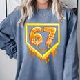 Six Seven 67 Meme Gen Alpha Slang Baseball 101 Comfort Colors Sweatshirt Denim Six Seven 67 Meme Gen Alpha Slang Baseball 101 Comfort Colors Sweatshirt Denim