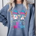 Six Seven Baseball Ice Cream Drip 6 7 Meme Gen Alpha Slang Comfort Colors Sweatshirt Denim Six Seven Baseball Ice Cream Drip 6 7 Meme Gen Alpha Slang Comfort Colors Sweatshirt Denim