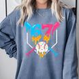 Six Seven Baseball Ice Cream Drip Cool 67 Gen Alpha Slang Comfort Colors Sweatshirt Denim Six Seven Baseball Ice Cream Drip Cool 67 Gen Alpha Slang Comfort Colors Sweatshirt Denim