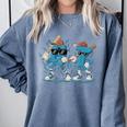 Six Seven Bruh Baseball 67 Meme For Men Boy Kids Comfort Colors Sweatshirt Denim