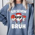 Six Seven Bruh Valentines Baseball Kids 67 Valentine Boys Comfort Colors Sweatshirt Denim Six Seven Bruh Valentines Baseball Kids 67 Valentine Boys Comfort Colors Sweatshirt Denim
