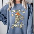 Skeleton Baseball Halloween Costume Men Boys Kids Tee Comfort Colors Sweatshirt Denim