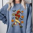 Skeleton Halloween Baseball Boys Men Kids Toddler Comfort Colors Sweatshirt Denim Skeleton Halloween Baseball Boys Men Kids Toddler Comfort Colors Sweatshirt Denim