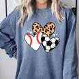 Soccer Baseball Heart Soccer Baseball Mom Comfort Colors Sweatshirt Denim Soccer Baseball Heart Soccer Baseball Mom Comfort Colors Sweatshirt Denim
