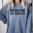 Softball Mom Like A Baseball Mom But Smarter Comfort Colors Sweatshirt Denim Softball Mom Like A Baseball Mom But Smarter Comfort Colors Sweatshirt Denim