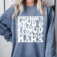 Somebody's Loud & Proud Baseball Mom Softball Baseball Lover Comfort Colors Sweatshirt Denim Somebody's Loud & Proud Baseball Mom Softball Baseball Lover Comfort Colors Sweatshirt Denim