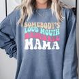 Somebody's Loudmouth Baseball Mama Baseball Mom Comfort Colors Sweatshirt Denim Somebody's Loudmouth Baseball Mama Baseball Mom Comfort Colors Sweatshirt Denim