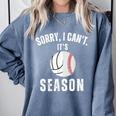 Sorry I Can't It's Volleyball Baseball Season Mom Of Both Comfort Colors Sweatshirt Denim Sorry I Can't It's Volleyball Baseball Season Mom Of Both Comfort Colors Sweatshirt Denim
