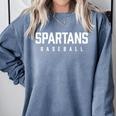 Spartans Baseball Inspired Comfort Colors Sweatshirt Denim Spartans Baseball Inspired Comfort Colors Sweatshirt Denim