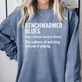 Sport Definition Baseball Soccer Benchwarmer Blues Comfort Colors Sweatshirt Denim