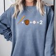 Sports Math Equation Baseball Bat Ball Glove Graphic Teacher Comfort Colors Sweatshirt Denim Sports Math Equation Baseball Bat Ball Glove Graphic Teacher Comfort Colors Sweatshirt Denim