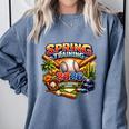 Spring Training 2026 Baseball Fan Retro Palm Cactus Premium Tri-Blend Comfort Colors Sweatshirt Denim Spring Training 2026 Baseball Fan Retro Palm Cactus Premium Tri-Blend Comfort Colors Sweatshirt Denim