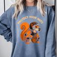Squirell Baseball Catcher Player Joke Tee Protect Your Nuts Comfort Colors Sweatshirt Denim Squirell Baseball Catcher Player Joke Tee Protect Your Nuts Comfort Colors Sweatshirt Denim