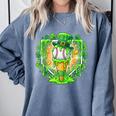 St Patrick Day Baseball Drip Ice Cream Baseball Home Plate Comfort Colors Sweatshirt Denim St Patrick Day Baseball Drip Ice Cream Baseball Home Plate Comfort Colors Sweatshirt Denim