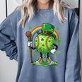 St Patricks Day Baseball Leprechaun Rainbow Green Baseball Comfort Colors Sweatshirt Denim St Patricks Day Baseball Leprechaun Rainbow Green Baseball Comfort Colors Sweatshirt Denim